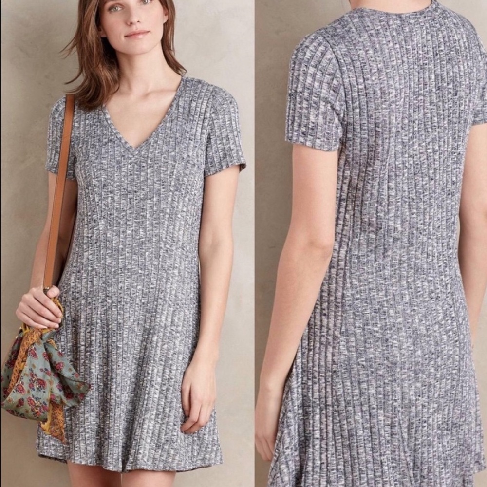 Anthropologie Dolan Rib-knit Casual Dress XS